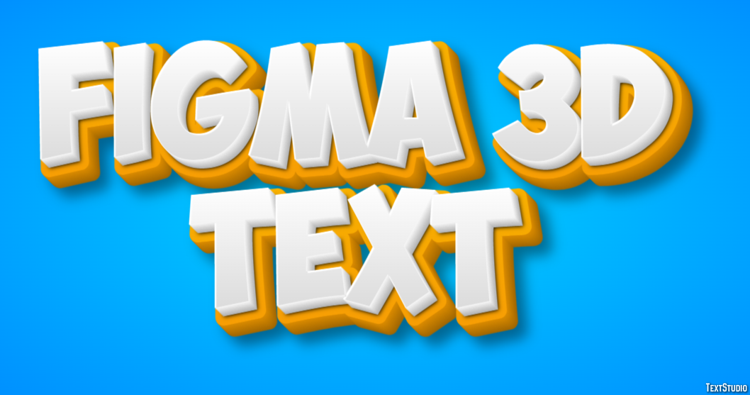 Figma 3d Text Text Effect
