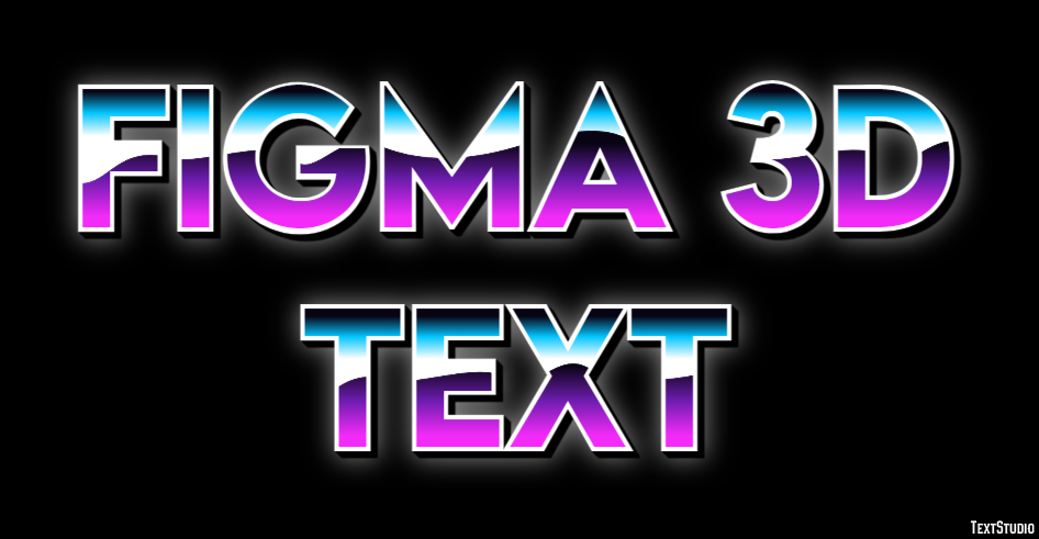 Figma 3d Text Text Effect