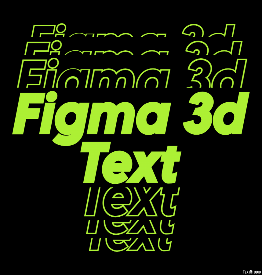 Figma 3d Text Text Effect