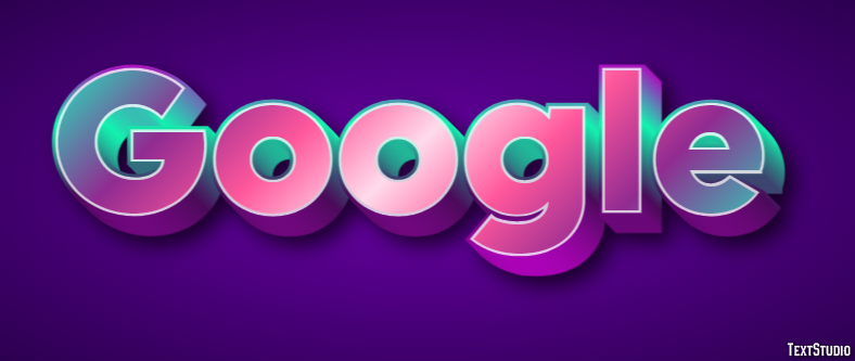 Google Tekst effect