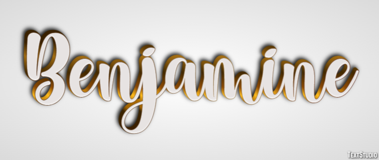 Benjamine Efecto de Texto
