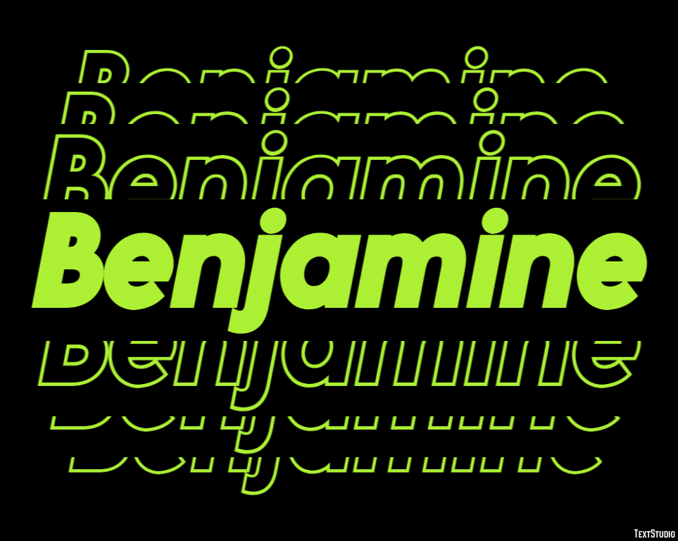 Benjamine Text Effect
