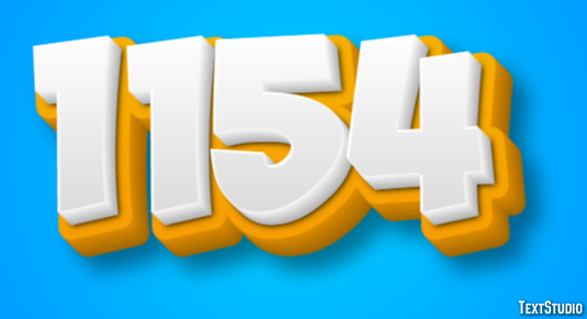 1154 Text Effect
