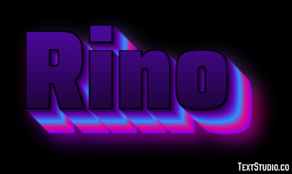 Rino Efecto de Texto