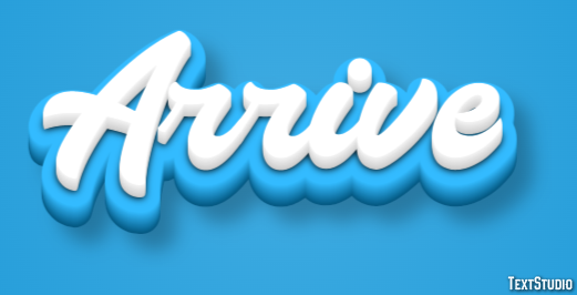 Arrive Text Effect
