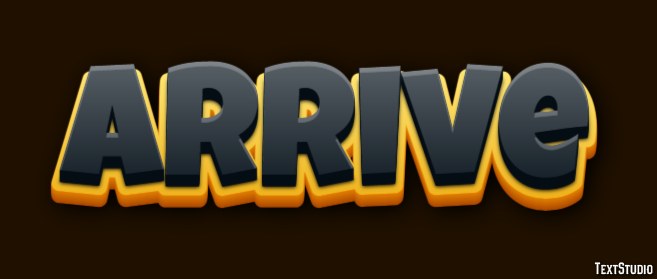 Arrive Text Effect
