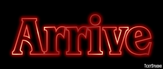 Arrive Text Effect