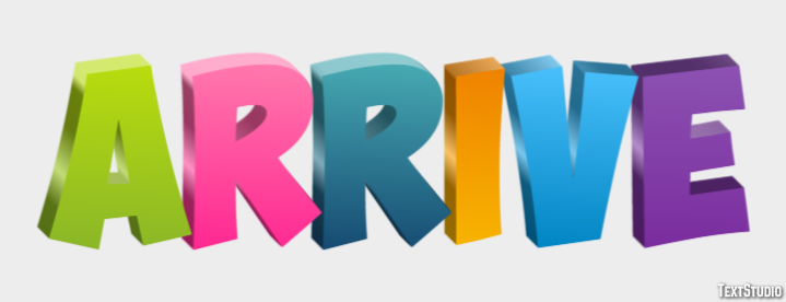 Arrive Text Effect