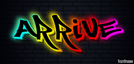 Arrive Text Effect