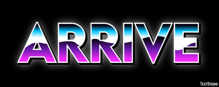 Arrive Text Effect