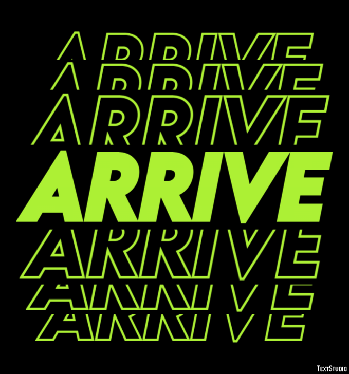 Arrive Text Effect