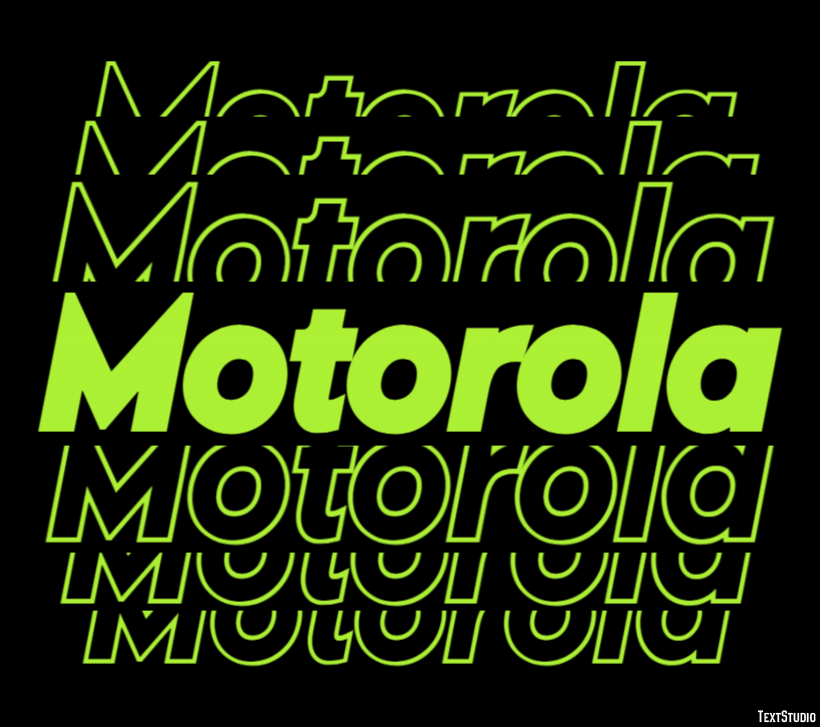 Motorola Effetto testo