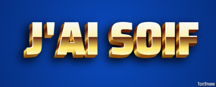 J'ai soif Effet de Texte