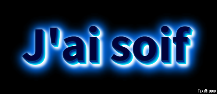 J'ai soif Effet de Texte