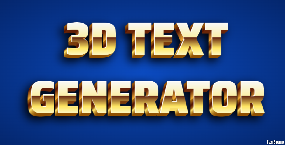 3d Text Generator Effetto testo