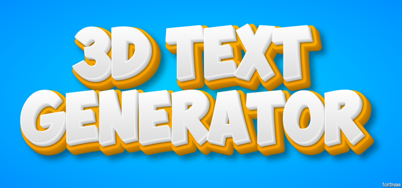 3d Text Generator Effetto testo