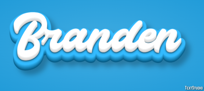 Branden Эффект текста