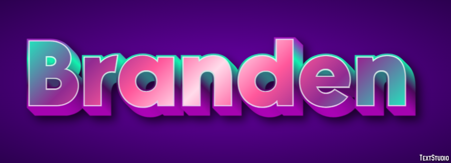 Branden Tekst Effect
