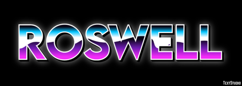 Roswell Efekt tekstowy