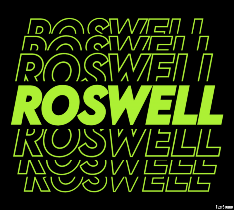 Roswell Efekt tekstowy