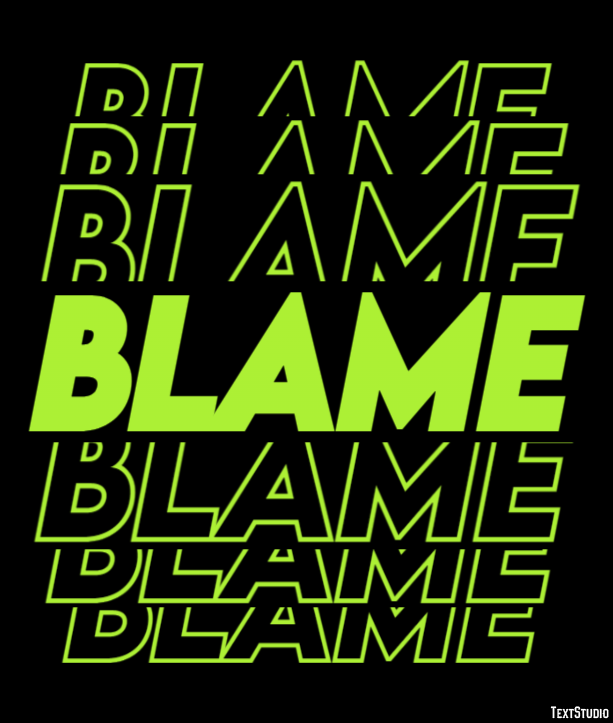 Blame Effetto testo