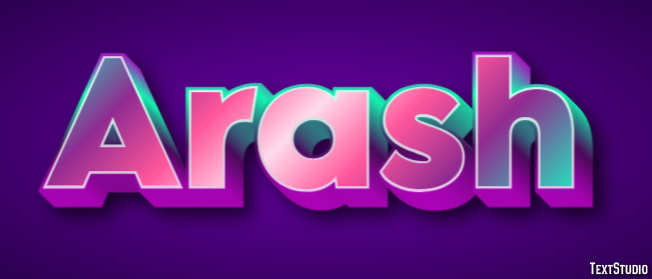 Arash Efecto de Texto