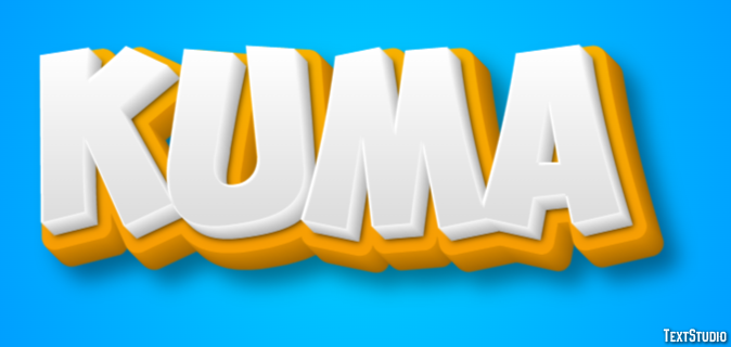クマ Effet de texte