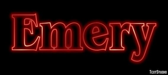 Emery Texteffekt
