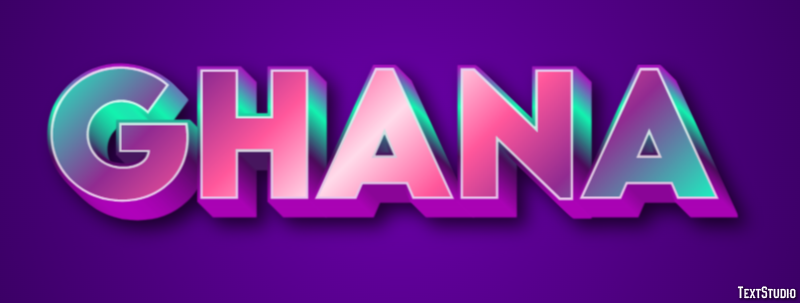 Ghana Effet de texte