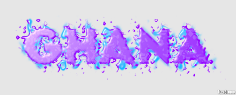 Ghana Effet de texte