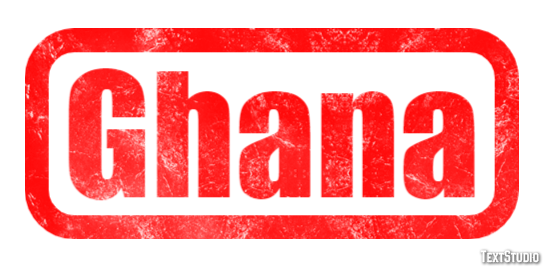 Ghana Effet de texte