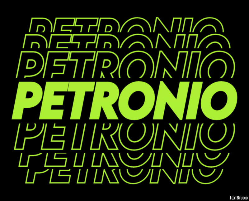 Petronio Effetto testo