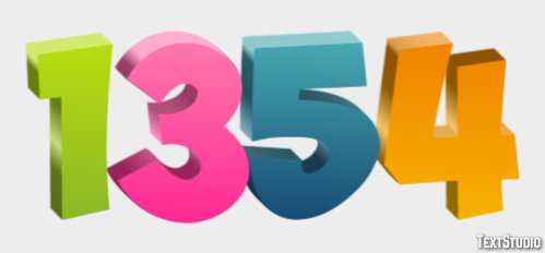 1354 Efecto de Texto