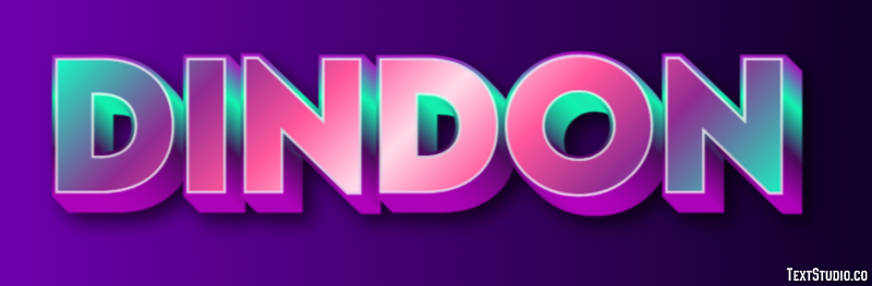 Dindon Efecto de texto