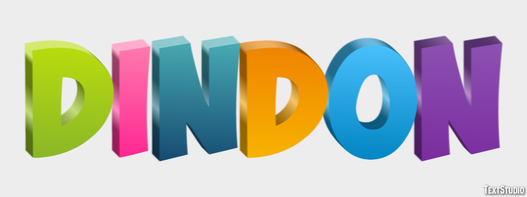 Dindon Effet de Texte