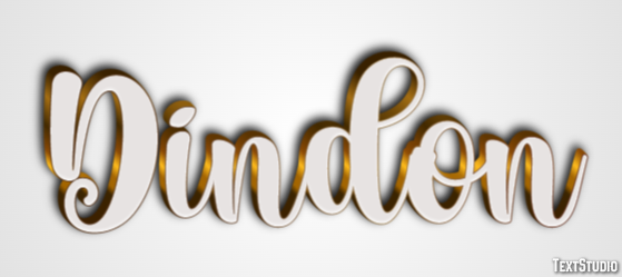 Dindon Effet de Texte