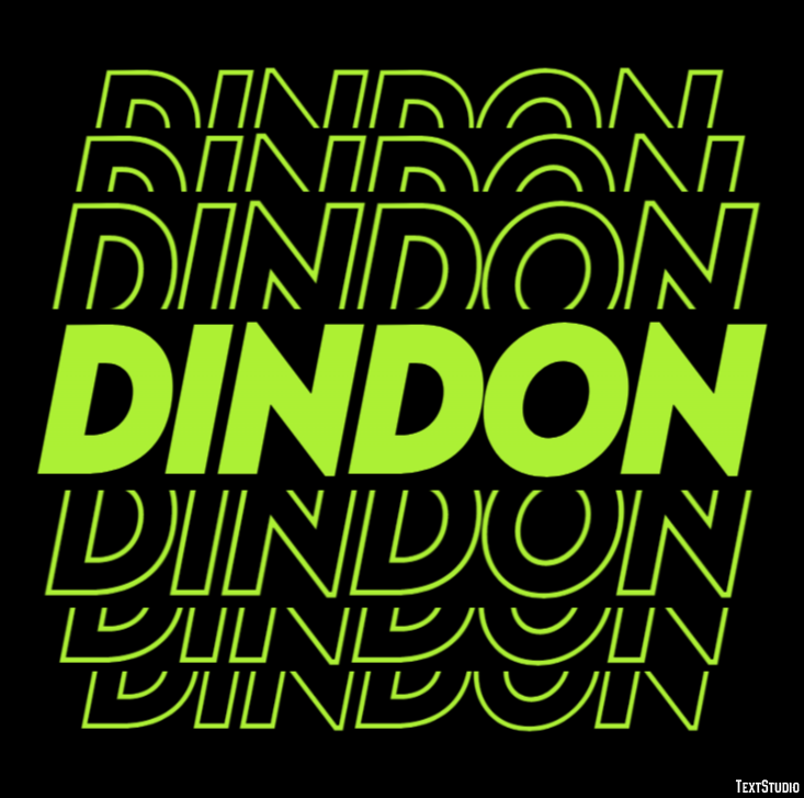 Dindon Effet de Texte