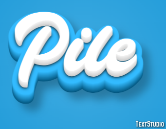 Pile Text Effect
