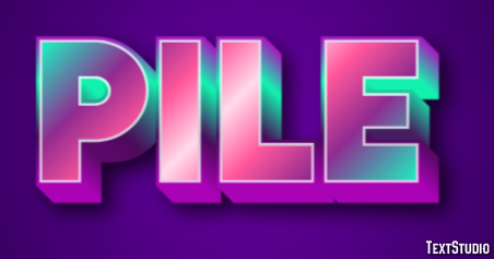 Pile Text Effect