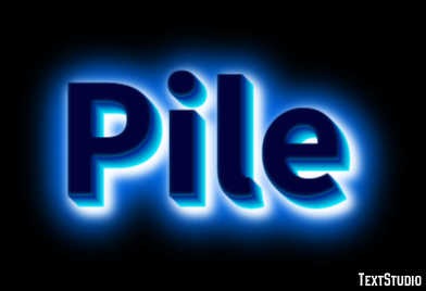 Pile Text Effect