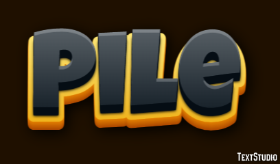 Pile Text Effect