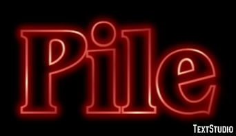 Pile Text Effect