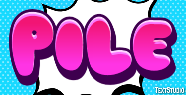 Pile Text Effect