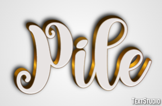 Pile Text Effect