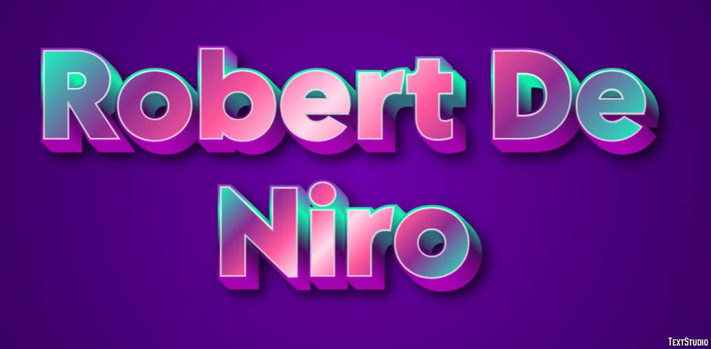 Robert De Niro Efekt tekstowy