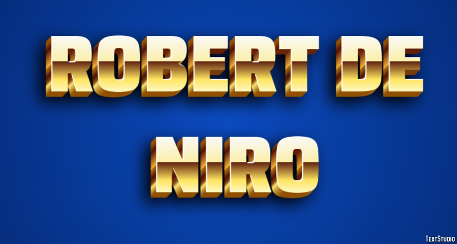 Robert De Niro Text Effect