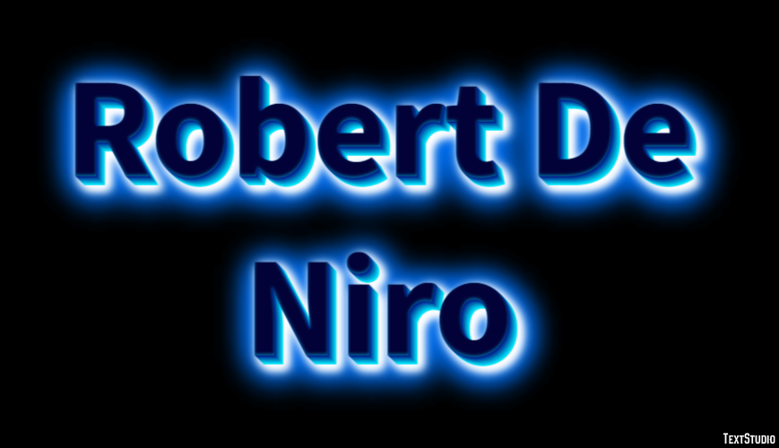 Robert De Niro Text Effect