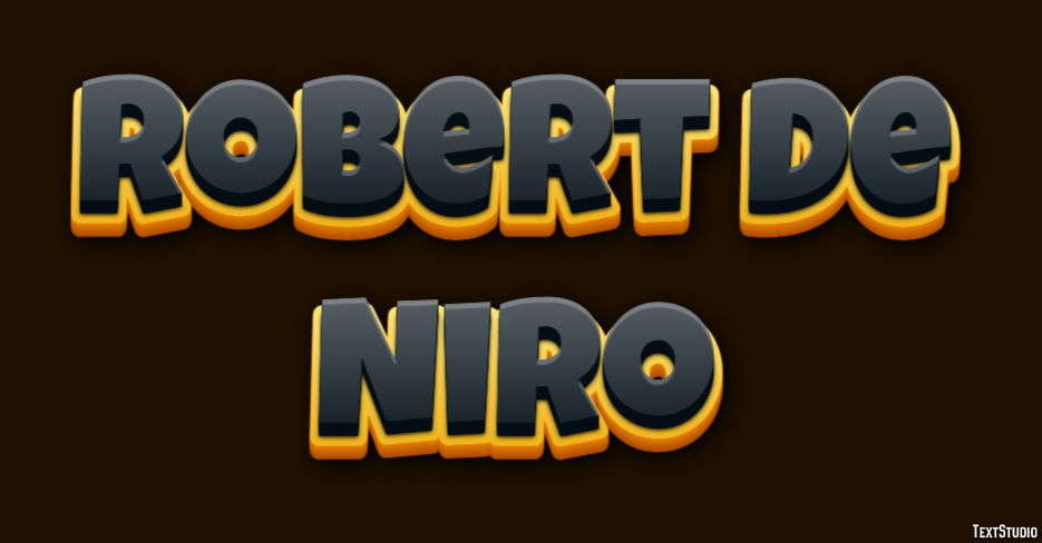 Robert De Niro Text Effect