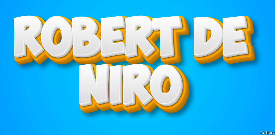 Robert De Niro Text Effect
