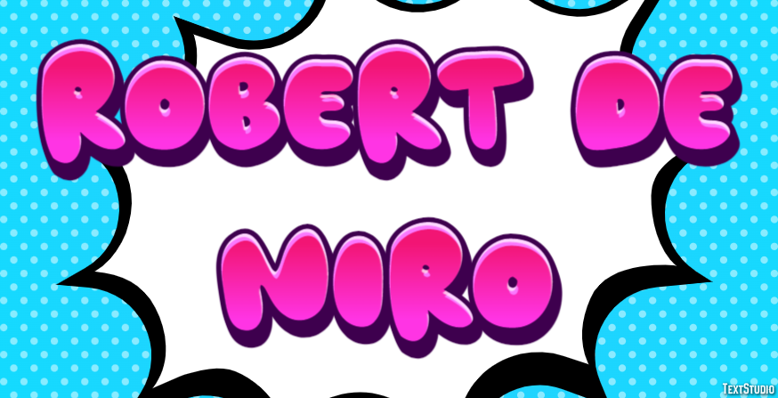 Robert De Niro Text effect